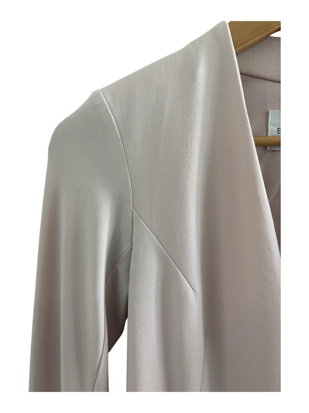 BCBGMAXAZRIA Blush Pink Open Front Jacket - Picture 3 of 7